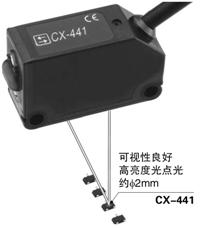 采用高亮度光點(diǎn)光，便于對(duì)準(zhǔn)光軸